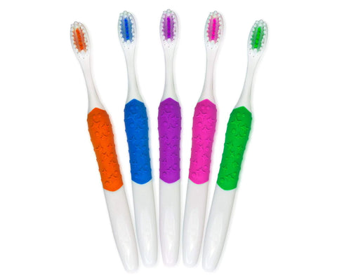2500C Texture Grip Child Toothbrush (1 Dozen) - Engaging Dental Care for Young Smiles...