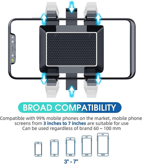 2022 Rotatable and Retractable Car Phone Holder - Rear View Mirror Phone Holder, Car Phone Holder Mount 360-degree Rotation Adjustment, Easy to In...