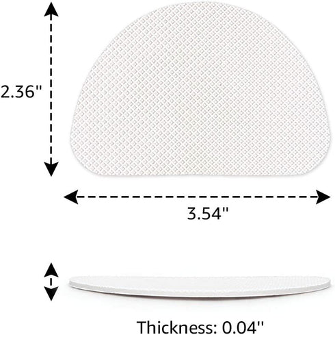 8-Pack Non-Slip Shoe Pads for Bottom of Shoes, Adhesive Anti-Slip Shoe Grips Stickers, High Heels Non-Skid Sole Protector (Clear)...