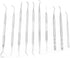 Professional Dental Tools Kit,10 PCS Teeth Cleaning Tools Set,Oral Care Kit with Tooth Pick, Tartar Scraper (Double Head and Single Head Picks Kit...