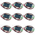 9pcs Voltage Meter 0.36 Inch 2 Wire DC 0-32V with Three Digit Panel LED Display Panel Mount Car Motorcycle Battery Monitor Tester Reverse Polarity...