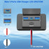 12V/24v USB Outlet 3 Charging Ports for Car RV Marine 12 Volt Wall Mount, 72w USB C Dual QC 3.0 One Piece Thin Panel Socket with Button Switch, RV...