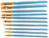 1 Set of 10 Pieces Synthetic Hair Paint Brushes, Blue, for Acrylic, Oil and Watercolor Painting...