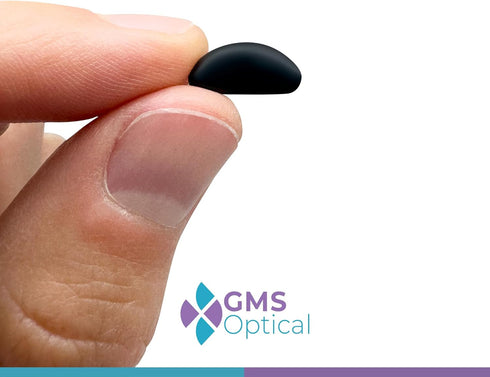 GMS Optical 1.8mm Reg-Thin/13mm Short Length - Small Adhesive Contoured Silicone Eyeglass Nose Pads - Anti Slip Pressure Relief - Perfect for Kid ...