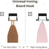 Ironing Board Hanger Iron Board Wall Mount for Laundry Rooms, Black...