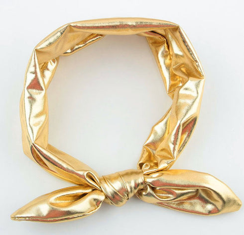 Baby Headbands, Children Big Bow Elasticity Headband Kids for Girls Newborn Infant Toddlers Kids (Gold)...