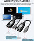 USB Extender Over RJ45 Cat 6/5/5e Adapter, RJ45 Ethernet Splitter to USB Extension UP to 50m/164ft, Compatible with Computers, Mobile Phones, Mice...