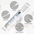 White Dry Erase Markers for Black Glass Board, 2-in-1 Premium Reversible Dual Tip - Bullet & Fine Point, Erasable Blackboard Chalkboard Liquid Cha...