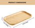 9.84" Small Bamboo Vanity Tray, Bathroom Tray Countertop Organizer Tray for Candle Perfume Soap Dispenser Jewelry Keys, Moso Bamboo...