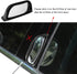 Back Passenger Rear View Mirror Adjustable Blind Spot Mirror,Real Glass,Car SUV Side View Mirror Wide Angle With Convex Surface Stick on B-Pillar ...