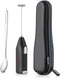 Electric Milk Frother Drink Mixer ROMAUNT Handheld Electric Battery Operated Frother Coffee Stainless Steel Foam Maker Perfect for Espresso, Latte...