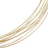 PH PandaHall 2m/6.5 Feet Sterling Silver Wire, 26 Gauge Half Hard Golden Jewelry Making Wire 0.4mm Round Beading Wire for Crafting Sculpting Brace...