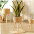 Floor Planter Stand Wicker Plant Stand Footed Wicker Baskets Flower Pot Base Floor Plant Stand Flower Pot Riser Holder Plant Flower Stool Stand Ha...