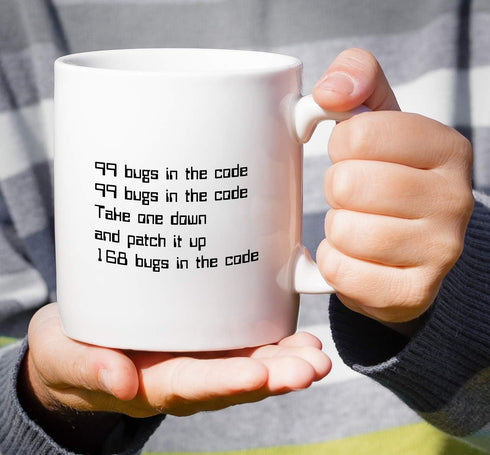 Retreez Funny Mug - 99 Bugs in the Code Programmer Software Engineer 11 Oz Ceramic Coffee Mugs - Funny, Sarcasm, Sarcastic, Inspirational birthday...