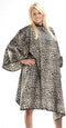 CATWALK CAPE Animal Print Snap Neck Closure Stain Bleach Water Resistant Client Cape for Hair Stylist...