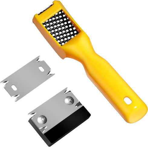 Edge Banding Trimmer + 1 Replacement Blade & Surform Shaver Tool,Hand Planer Edge Bander for Burrs,Wood Shaver Tool,Suitable for Cutting PVC ABS M...