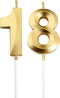 18th Birthday Candles,Gold Number 18 Cake Topper for Birthday Decorations Party Decoration...