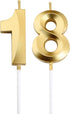 18th Birthday Candles,Gold Number 18 Cake Topper for Birthday Decorations Party Decoration...