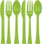 Assorted Kiwi Plastic Cutlery (Pack of 24) - Elegant, Durable & Disposable Party Supplies for Every Occasion...