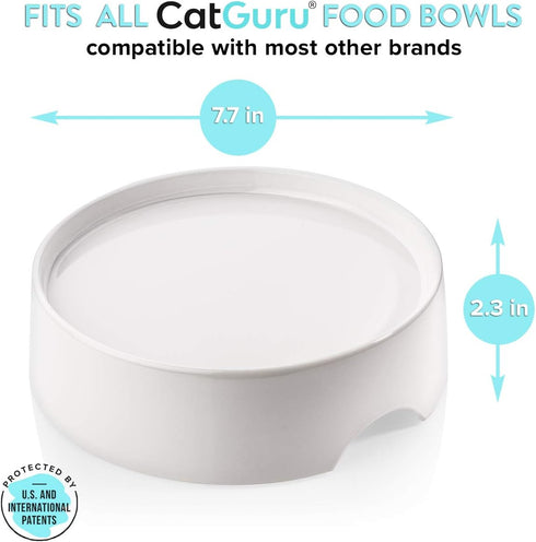 CatGuru Food Table for Cat Bowl, Non Slip Pet Feeding Station for Cat Food Bowls, Raised Stand for Food and Water Cat Bowls, Elevated Cat Feeder, ...