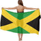 womens Swimwear Cover up Beach Sarong Wrap Jamaican Flag Scarf...