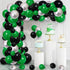 Green Black Silver Balloon Garland Arch Kit, Green Black Balloons Metallic Silver Balloons Video Game Birthday Decorations for Football Video Game...