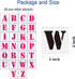 BTORER 4inch Letter Stencils Symbol Alphabet Craft Templates, 26Pcs Reusable Plastic Letter Decoration Art Templates Interlocking Stencil Kit for ...