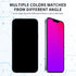 Phone Privacy Screen Glass Protector - iPhone 15 Plus 6.7-inch gradient color plated glass anti-privacy anti-blue screen protector...