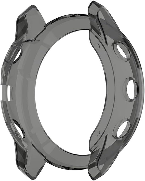 MOTONG for Garmin Fenix 6X Transparent TPU Protective Case - TPU Protective Case Cover Shell for Garmin Fenix 6X(TPU Black)...
