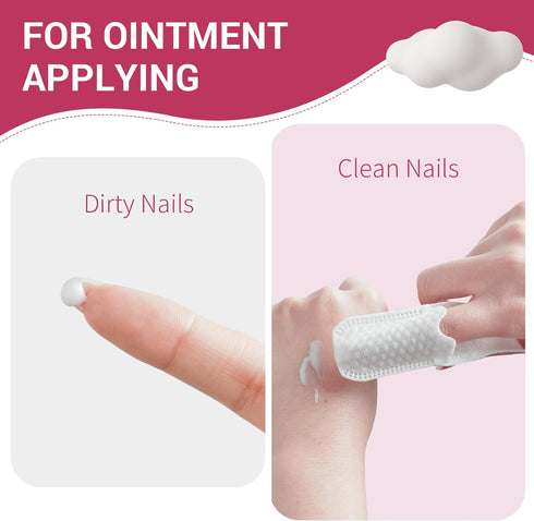 60 Count Disposable Finger Cover for Baby Oral Cleaning, 0-36 Months Infant Tongue Cleaner, Dry Wipes for Newborn Mouth Cleaner, Premium Toddler G...