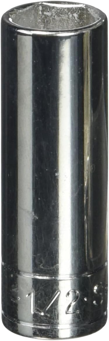 SK Tools USA 1/4" Drive, 1/2", 6 Point, Deep Chrome Socket | 41916...