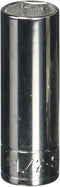 SK Tools USA 1/4" Drive, 1/2", 6 Point, Deep Chrome Socket | 41916...