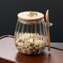 Sugar Container with Bamboo Lid and Spoon,21 oz Sugar Bowl Glass Jar for Coffee Bar Accessories Coffee Canister Kitchen Decor Housewarming Christm...