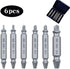 6PCS Screw Extractor Kit and Stripped Screw Extractor Set Easily and Quickly Remove Common of Broken or Stripped Screws?Easily Remove Rusty and Da...