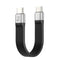 Short USB C to USB C Cable, USB 3.2 Gen 2 Type C Cable 10Gbps Data Transfer 100W PD Fast Charge Cable FPC Design, 4K@60Hz Video Output, Thunderbol...