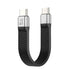 Short USB C to USB C Cable, USB 3.2 Gen 2 Type C Cable 10Gbps Data Transfer 100W PD Fast Charge Cable FPC Design, 4K@60Hz Video Output, Thunderbol...