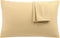 uxcell 2 Pack Pillow Cases Soft 1800 Series Microfiber Pillowcases Set with Zipper King(20"x36") Gold...