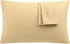 uxcell 2 Pack Pillow Cases Soft 1800 Series Microfiber Pillowcases Set with Zipper King(20"x36") Gold...