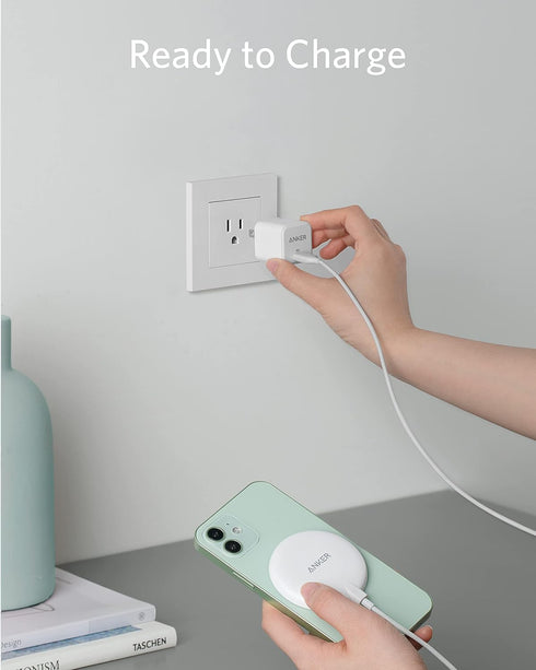 Anker 7.5W Magnetic Wireless Charger with USB-C Bundle, 5 ft Built-in Cable, 313 , (Pad) Only for iPhone 14/14 Pro/14 Pro Max/13/13 Max......