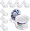 Hipiwe Acrylic Tea Cup Saucer Display Stands Clear Dinnerware Display Easel Stand Teacup Sets Plate Holder,Pack of 8 (8pcs,Short Legs)...