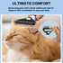 Penguin Dematting Comb for Dogs, Double Sided Shedding and Dematting Undercoat Cat Deshedding Brush with 17+9 Teeth, Cute Cat Matted Fur Remover A...