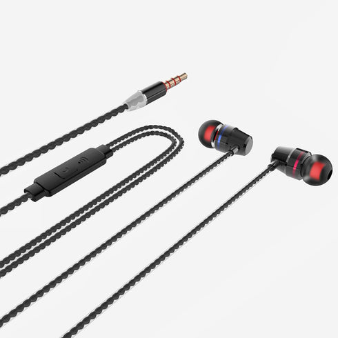 3 Packs Metal Wired Earbuds, Earphones with Remote & Microphone, Deep Bass Clear Sound, Tangle Free, Noise Isolating, Fits 3.5mm Jack iPhone iPad ...