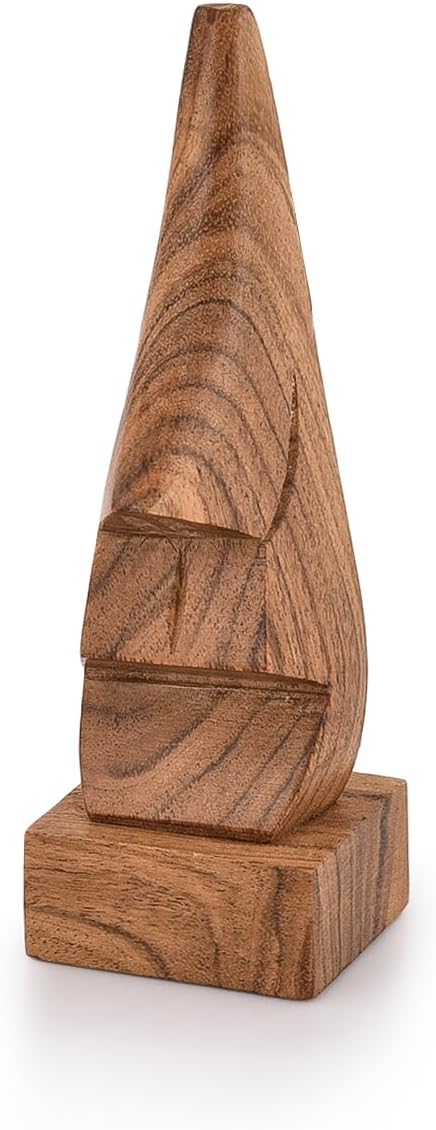 NIRMAN Display Stand Wooden Nose Shaped Eyeglass Holder/Spectacle Display Stand-Unique Desktop Accessory and Gifts Home Décor (2" x 2" x 6")...