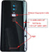ubrokeifixit for Oneplus 6 Rear Panel Back Glass Door Cover Replacement for Oneplus 6 A6000 A6003 6.28",Pre-Cut Tape Mirror-Black/A6000...