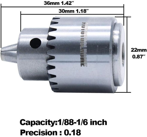 AUTOTOOLHOME Mini DC 12V Electric Hand Drill Motor PCB & Twist Drills Set 1/88-1/6 inch JT0 Chuck Jewelry Craft Drill Kit...