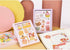 Kawaii Washi Stickers Set (50 Sheets) Cute Girl Pets Sweet Food Drink Adhesive Label Decorative Sticker for Scrapbooking Journaling Journal Planne...