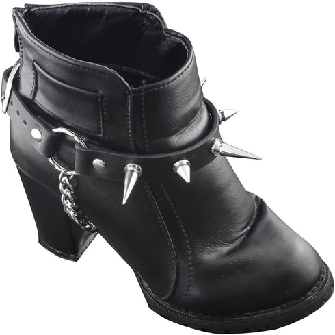 Women Boot Bracelet Metal Spike Chains Bling Western Fashion Jewelry Anklet Shoe Charm...