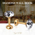 1 Pair Simple Design Diamond Crystal Curtain Hooks Curtain Buckle Wall Holdbacks Decorative Tiebacks (Gold)...