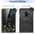 Unov Case Compatible with Galaxy S9 Case Clear with Design Soft TPU Shock Absorption Slim Embossed Floral Pattern Protective Back Cover (Flower Bo...