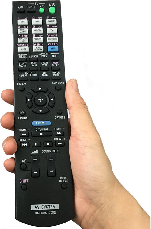 Replaced Remote Control Compatible for Sony STR-DN840 RMAAU170 149205111 STR-DH740 RMAAU168 149204911 Audio/Video AV Receiver Home Theater System...